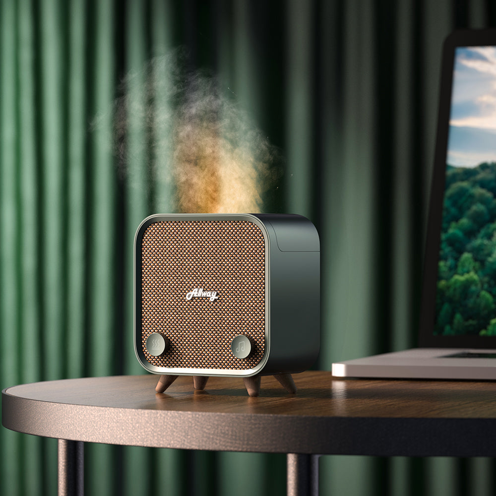 Allway Aqua10 Bluetooth Speaker Aromatherapy Essential Oil Diffuser