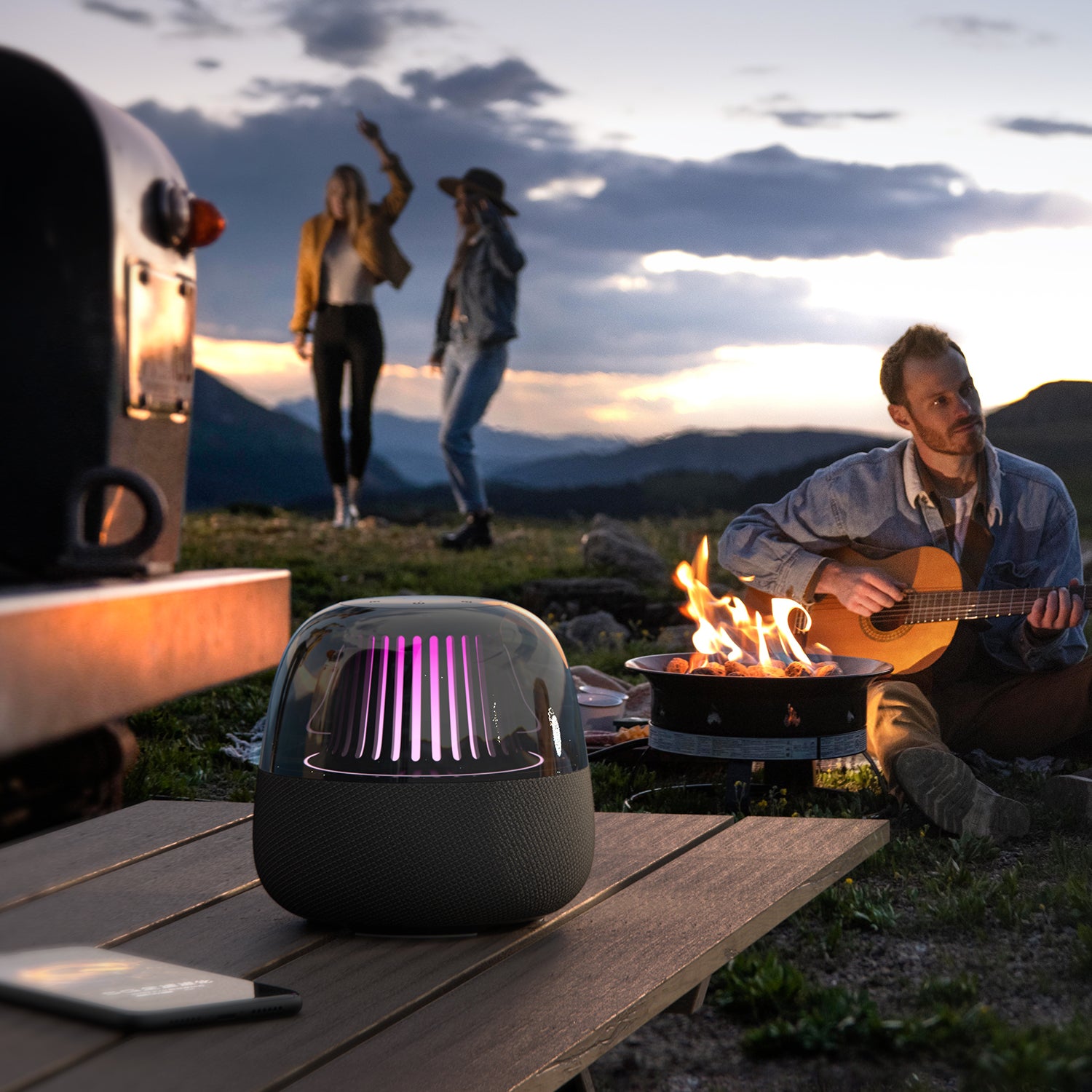 Allway Halo20 Wireless Bluetooth Speaker with RGB Lights